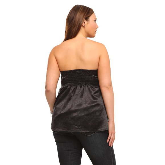 Torrid Size 3 Satin Lace Print Babydoll Top - Picture 3 of 11